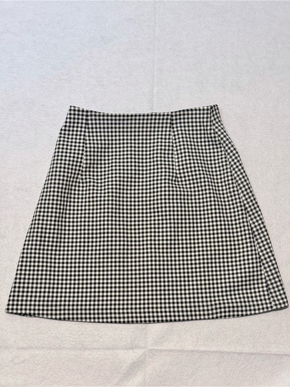 All That Jazz Gingham Mini Skirt Black & White Size 27” Vintage (Fits Size 4-6)